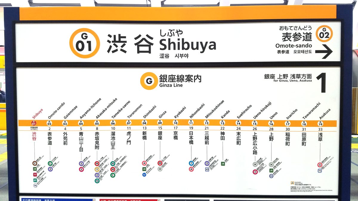 東京メトロ — 新ゴ+Frutigerのロゴ使用例